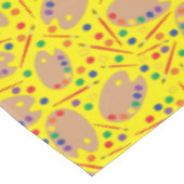 Art Paint Palette Cute Kind Birthday Party Tafelkleed (Gekanteld)