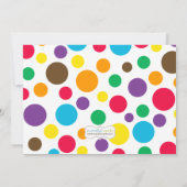 Art Paint Party Birthday Kaart (Achterkant)