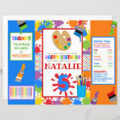 Art Painting Party DIY Chip Bag (Voorkant / Achterkant)