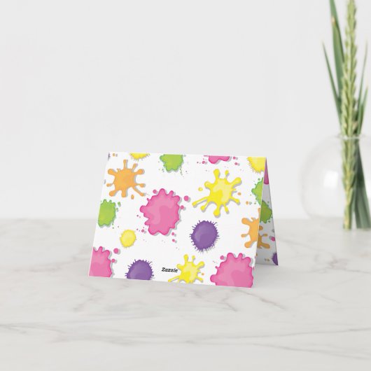 Art Painting Party Merci Notes (Dos)