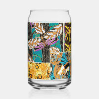 Art papillon sarcelle et violet maximaliste vibran