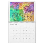 ART PAR DAF 2024 CALENDRIER D'ART ABSTRAIT COLORÉ (Jan 2026)