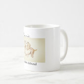 "Art par Heather" Winnie la tasse du teckel 11oz (Devant droit)