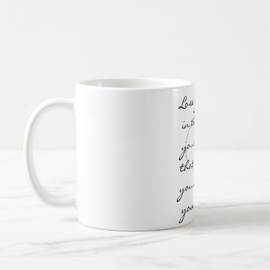 Art par la tasse inspirée de l'énonciation 11oz de (Gauche)