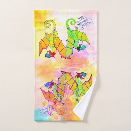 Art par Micheal Dragons Serviette à main (Serviette à main)