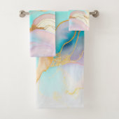 Art parties scintillant abstrait en marbre pastel (En situation)