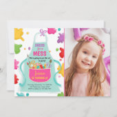 Art Party Anniversaire Invitation Peinture Artisan (Devant)