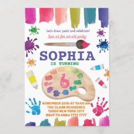 Art Party jurk voor een puinhoop schilderij verjaa Kaart