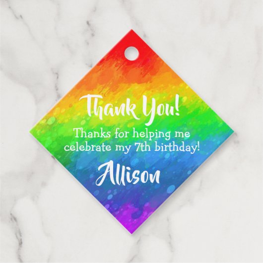 Art Party | Paint Party Bedankjes Labels (Voorkant)