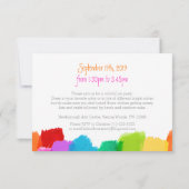 Art party peinture 5e anniversaire invitation (Dos)