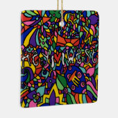 Art peint à l'ouest de clé ornement de Noël (Droite)