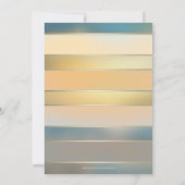 Art Peint Plage Mariage Invitation (Dos)