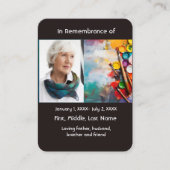 Art Peintre de carte de poche Memorial (Devant)