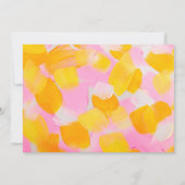 Art Peinture Anniversaire Fête Photo Invitation (Dos)