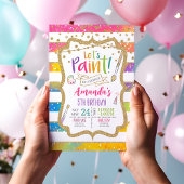 Art Peinture Anniversaire Invitation de fête, Arc-