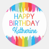 Art Peinture Stickers fête d'anniversaire (Devant)