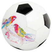 Art perroquet Aquarelle Peinture Bleu Rouge Coloré (3/4)