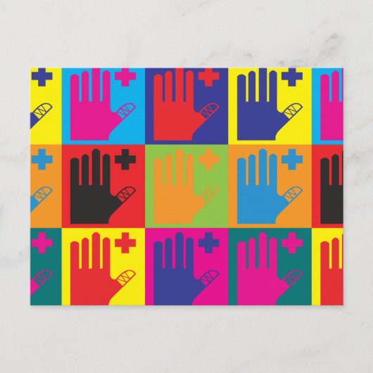 Art Pop eerste hulp Briefkaart (Voorkant)