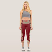 Art populaire arménien 2 Capri Leggings (Recto)