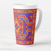 Art populaire arménien Latte Mug (Angle droit)