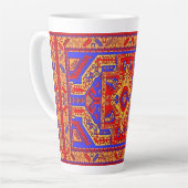 Art populaire arménien Latte Mug (Angle gauche)