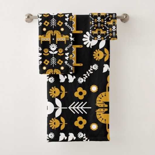 Art populaire de cheval scandinave (En situation)