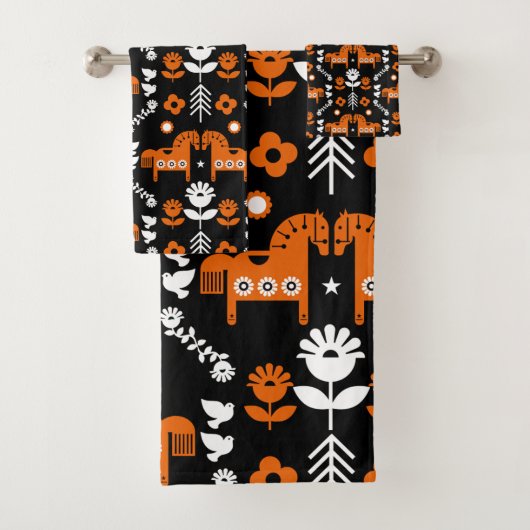 Art populaire de cheval scandinave (En situation)