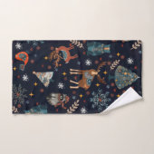 Art populaire de Noël (Serviette à main)