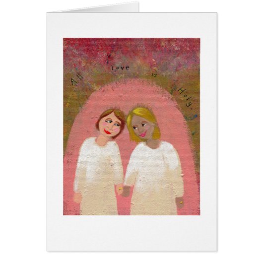 Art populaire gai lesbien de mariage - l'épousez (Devant)