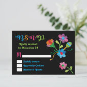 Art populaire mexicaine Fiesta Broderie RSVP (Debout devant)