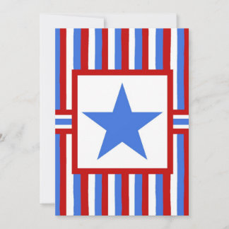 Art populaire moderne Invitation patriotique améri