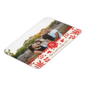Art populaire Monogramme Photo Magnet (Côté Gauche)