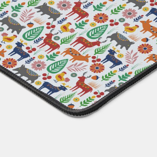 Art populaire scandinave Monogramme Motif Boho Mod (Coin)