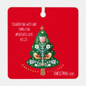 Art populaire scandinave ornement de Noël métal (Verso)