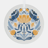 Art populaire scandinave ornement floral (Verso)