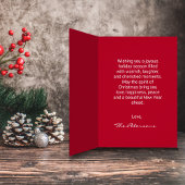 Art populaire scandinave rouge Arbre de Noël nordi