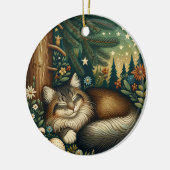 Art populaire scandinave style ornement de chat (Gauche)