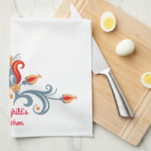 Art populaire scandinave Velkommen Serviette de cu (Quart Plié)