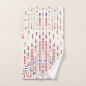 Art Populaire Tribal En Motif Structuré (Serviette à main)