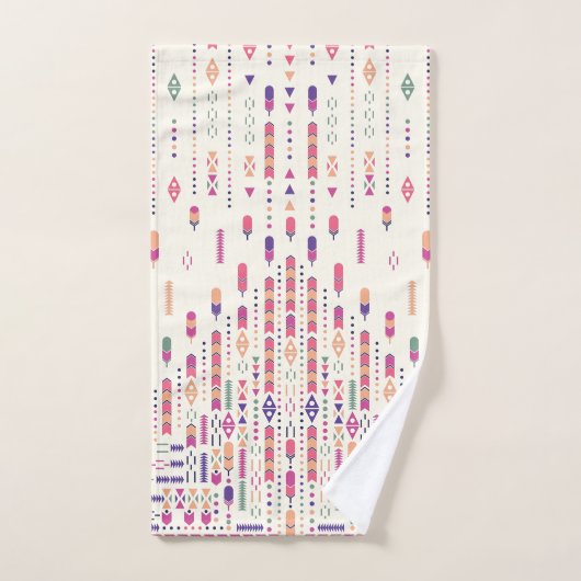 Art Populaire Tribal En Motif Structuré (Serviette à main)