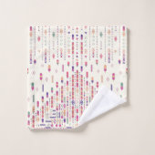 Art Populaire Tribal En Motif Structuré (Gant de toilette)