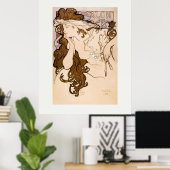 ART POSTER : ALPHONSE MARIA MUCHA : SALON DES CENT (Bureau à domicile)
