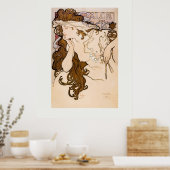 ART POSTER : ALPHONSE MARIA MUCHA : SALON DES CENT (Cuisine)
