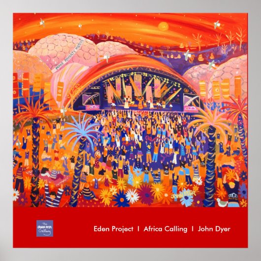 Art Poster: Eden Project LIVE 8 van John Dyer Poster (Voorkant)