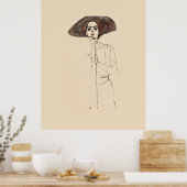 ART POSTER : EGON SCHIELE : PORTRAIT DE LA FEMME 1 (Cuisine)