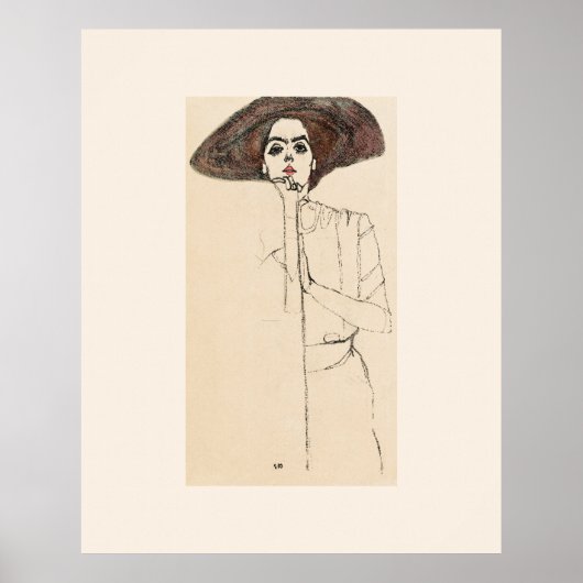 ART POSTER : EGON SCHIELE : PORTRAIT DE LA FEMME 1 (Devant)