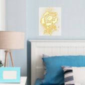 ART POSTER FOIL PRINT ET STYLES DE DESIGN (In situ (chambre))