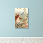 ART POSTER MERMAID PRINT (Insitu (Houten vloer))