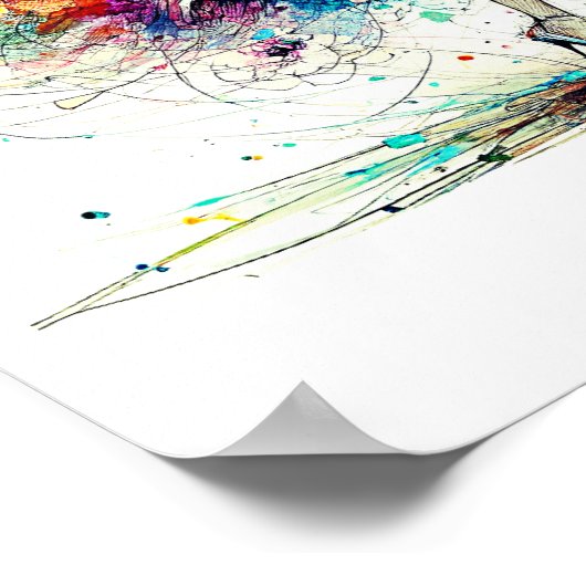 Art poster moderne imprimer belle fille (Coin)