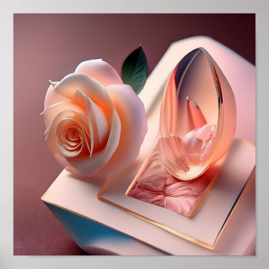 Art Poster Sjabloon (mat / vierkant) (Voorkant)